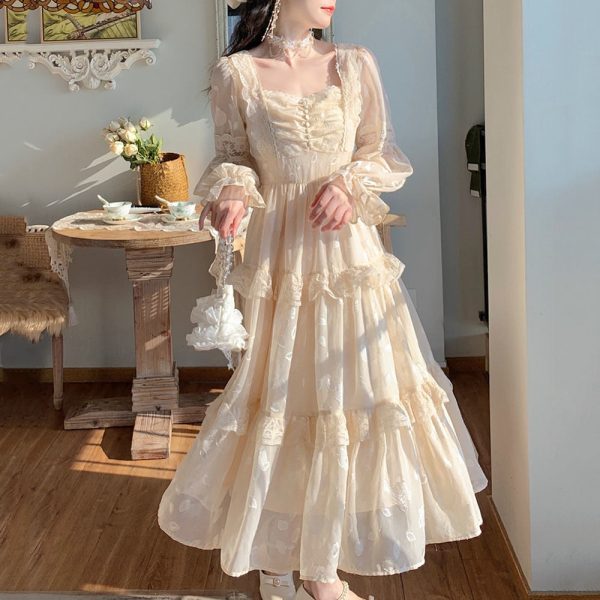 Flare Sleeve Dress