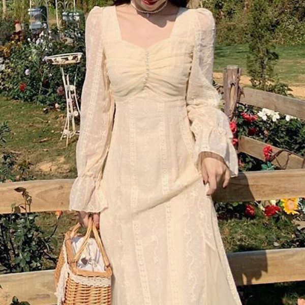 Embroidery Midi Hasru Dress